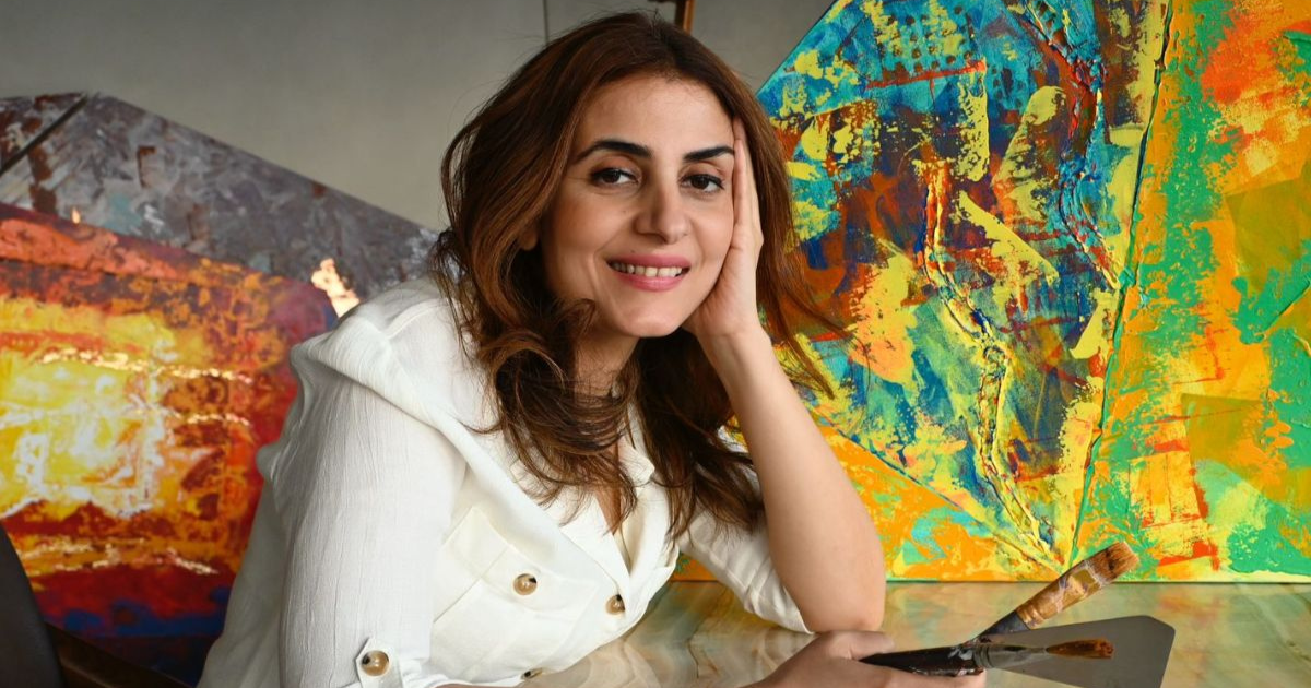 Anita Goel defies Artistic Constraints, her knives infusing Canvases with Raw Energy